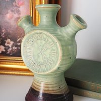 Vintage Kupittaan Savi vase | Vintage ceramic vase | Okki Laine | Finnish ceramics | Vintage vase | Scandinavian ceramic vase