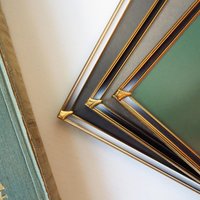 Set of three vintage photo frames | Vintage brass frames | Matching vintage frames | Vintage brass frame set | Vintage Jyden frames