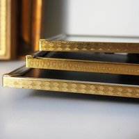 Set of three vintage photo frames | Vintage brass frames | Matching vintage frames | Vintage brass frame set | Vintage Jyden frames