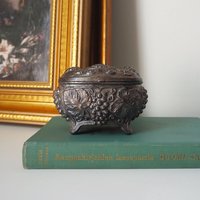 Vintage silver plated jewelry box | Made in Sweden | Vintage silver plated ring box | Vintage Swedish jewelry box