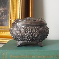Vintage silver plated jewelry box | Made in Sweden | Vintage silver plated ring box | Vintage Swedish jewelry box