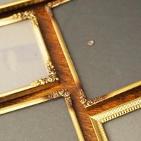 Set of five vintage photo frames | Mismatched photo frames | Set of five brass vintage frames | Vintage brass picture frames