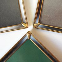 Set of three vintage photo frames | Vintage brass frames | Matching vintage frames | Vintage brass frame set | Vintage Jyden frames