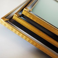 Set of three vintage photo frames | Vintage brass frames | Matching vintage frames | Vintage brass frame set | Vintage Jyden frames