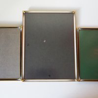 Set of three vintage photo frames | Vintage brass frames | Matching vintage frames | Vintage brass frame set | Vintage Jyden frames