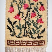 Vintage wall hanging | Floral wall tapestry | Scandinavian wall hanging | Vintage wall tapestry | Handmade wool wall hanging