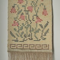 Vintage wall hanging | Floral wall tapestry | Scandinavian wall hanging | Vintage wall tapestry | Handmade wool wall hanging