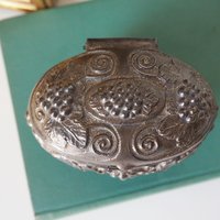 Vintage silver plated jewelry box | Made in Sweden | Vintage silver plated ring box | Vintage Swedish jewelry box