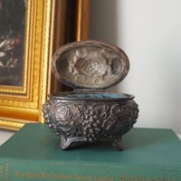 Vintage silver plated jewelry box | Made in Sweden | Vintage silver plated ring box | Vintage Swedish jewelry box