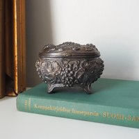 Vintage silver plated jewelry box | Made in Sweden | Vintage silver plated ring box | Vintage Swedish jewelry box