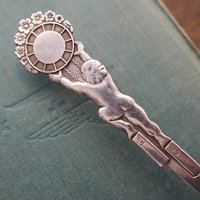Vintage christening spoon | Vintage alpacca silver baby spoon | Christening spoon | Vintage baby spoon | Vintage Christening gifts