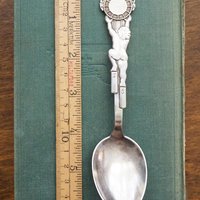 Vintage christening spoon | Vintage alpacca silver baby spoon | Christening spoon | Vintage baby spoon | Vintage Christening gifts