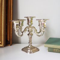 Vintage candelabrum | Silver plated candelabra | Vintage five arm candelabrum | BMF West Germany | Vintage silver plated five arm candelabra