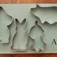 Vintage gingerbread shapes | Vintage gingerbread molds | Moomin gingerbread shapes | Christmas baking molds | Vintage kitchen decor