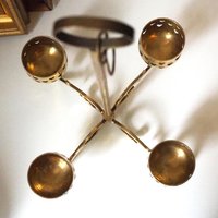 Vintage hanging tealight candle holder | Vintage candelabrum | Hanging brass candelabrum | Hanging brass votive candelabrum