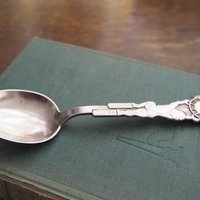 Vintage christening spoon | Vintage alpacca silver baby spoon | Christening spoon | Vintage baby spoon | Vintage Christening gifts