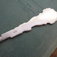 Vintage christening spoon | Vintage alpacca silver baby spoon | Christening spoon | Vintage baby spoon | Vintage Christening gifts