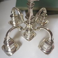 Vintage candelabrum | Silver plated candelabra | Vintage five arm candelabrum | BMF West Germany | Vintage silver plated five arm candelabra