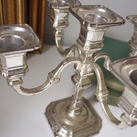 Vintage candelabrum | Silver plated candelabra | Vintage five arm candelabrum | BMF West Germany | Vintage silver plated five arm candelabra
