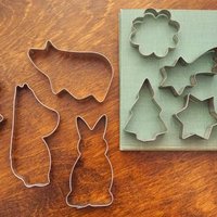Vintage gingerbread shapes | Vintage gingerbread molds | Moomin gingerbread shapes | Christmas baking molds | Vintage kitchen decor