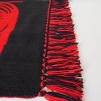 Vintage wall hanging | Red and black wall hanging | Geometric wall hanging | Scandinavian wall hanging | Handmade wall tapestry
