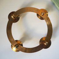 Vintage brass candelabra | Brass candelabra | Four arm brass candlestick holder | Vintage candelabrum | Round candlestick holder