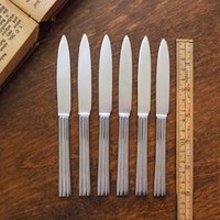 Set of six vintage fruit knives | Gense fruit knives | Midcentury fruit knives | Stainless steel fruit knives | Made in Sweden