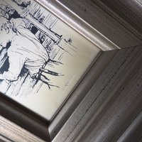 Vintage framed silver etching | Albert Edelfelt | Finnish art | Albert Edelfelt illustration | Etched silver art print | Made in Finland