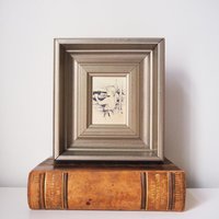 Vintage framed silver etching | Albert Edelfelt | Finnish art | Albert Edelfelt illustration | Etched silver art print | Made in Finland