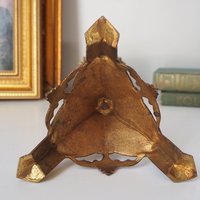 Vintage pricket candle holder | Vintage pricket candle | Tall gold plated pricket candle holder | Pricket candle holder