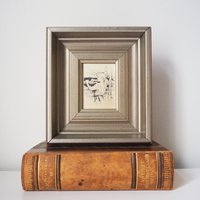 Vintage framed silver etching | Albert Edelfelt | Finnish art | Albert Edelfelt illustration | Etched silver art print | Made in Finland