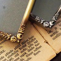 Set of two vintage photo frames | Brass photo frames 9x12 cm | Brass picture frames | Vintage brass picture frame set