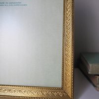 Vintage photo frame 18x24 cm | Vintage brass frame | Brass picture frame | Vintage ML-Rammer picture frame | Danish photo frame