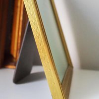 Vintage photo frame 18x24 cm | Vintage brass frame | Brass picture frame | Vintage ML-Rammer picture frame | Danish photo frame