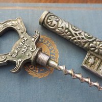 Vintage bottle opener | Bottle opener and corkscrew | Key shaped bottle opener | Soviet bottle opener | Kaluga 1371 | USSR bottle opener