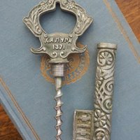 Vintage bottle opener | Bottle opener and corkscrew | Key shaped bottle opener | Soviet bottle opener | Kaluga 1371 | USSR bottle opener