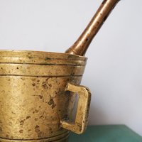 Vintage brass mortar and pestle | Heavy brass mortar | Vintage brass mortar | Large brass mortar set | Antique mortar set