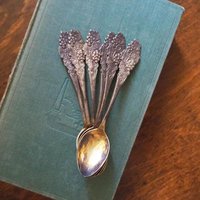 Set of six vintage teaspoons | Vintage silver plated teaspoons | Small vintage teaspoons | Vintage alpacca teaspoons