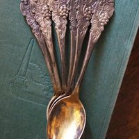 Set of six vintage teaspoons | Vintage silver plated teaspoons | Small vintage teaspoons | Vintage alpacca teaspoons