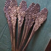 Set of six vintage teaspoons | Vintage silver plated teaspoons | Small vintage teaspoons | Vintage alpacca teaspoons