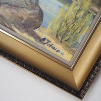 Vintage painting | Vintage landscape oil painting | Finnish scenery wall art | Framed vintage art | Framed wall art | Vintage wall art