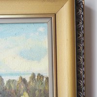 Vintage painting | Vintage landscape oil painting | Finnish scenery wall art | Framed vintage art | Framed wall art | Vintage wall art
