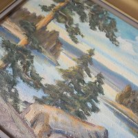Vintage painting | Vintage landscape oil painting | Finnish scenery wall art | Framed vintage art | Framed wall art | Vintage wall art