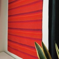 Vintage wall hanging | Large wall hanging | Scandinavian woven textile | Red wall hanging | Scandinavian wall hanging | Vintage wall rug