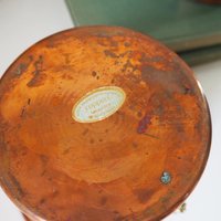 Set of two vintage copper planters | Mismatched copper planters | Round copper planters | Simple copper planters