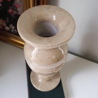 Vintage vase | Large marble vase | Vintage marble vase | Beige marble vase | Vintage vases | Vintage marble home decor