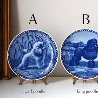 Vintage Tove Svendsen plates | Vintage poodle wall plates | Original Hundeplatte | Vintage decorative dog plates | Made in Denmark
