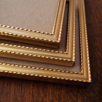 Set of three vintage photo frames | Vintage picture frames | Matching vintage frames | Vintage gold tone frame set | Vintage frame set