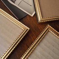 Set of three vintage photo frames | Vintage picture frames | Matching vintage frames | Vintage gold tone frame set | Vintage frame set