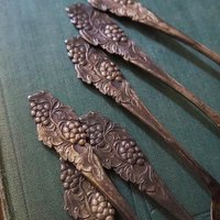 Set of six vintage teaspoons | Vintage silver plated teaspoons | Small vintage teaspoons | Vintage alpacca teaspoons